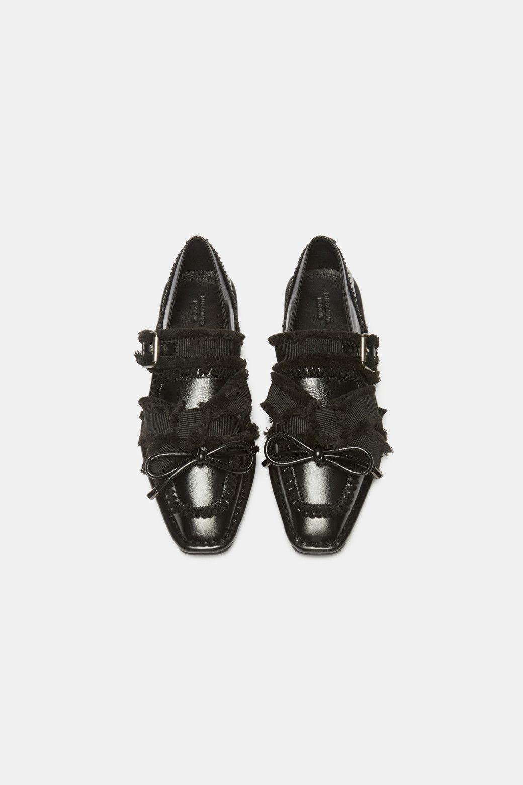Curtain call ribbon flats(black) DG1DA25504BLK / 블랙