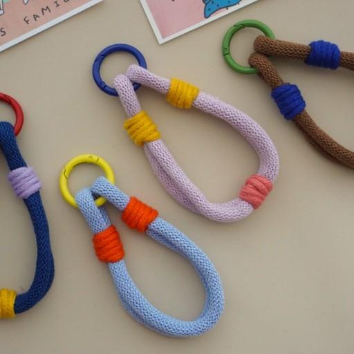 [신상컬러💖]비비드 컬러 매듭 스트랩 키링 우정 커플