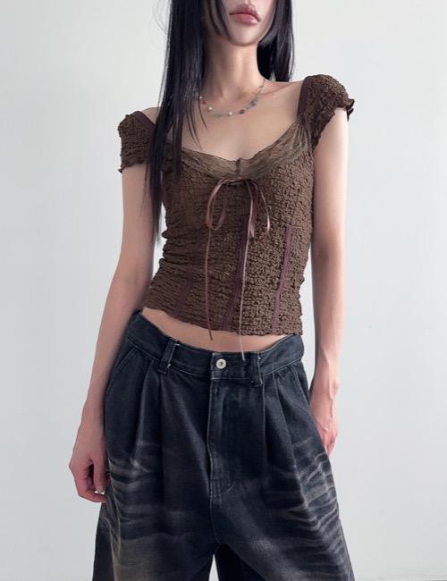 lace slim line tee
