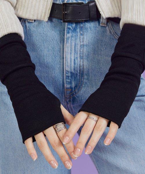 데일리 니트 기모 핸드워머 [BLACK] 가을 겨울 장갑 ver.