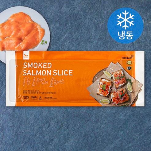 동원 연어훈제 슬라이스 (냉동), 700g, 1팩