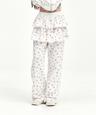 유희(YOUHEE)  FLOWER PATTERN LAYERD SKIRT PANTS WHITE - 사이즈 & 후기 | 무신사
