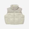 (W) The North Face White Label Novelty Nuptse Down Vest Cream