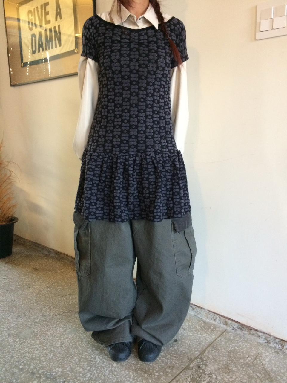 도너 셔링 프릴 레이어드 원피스 (2 color)