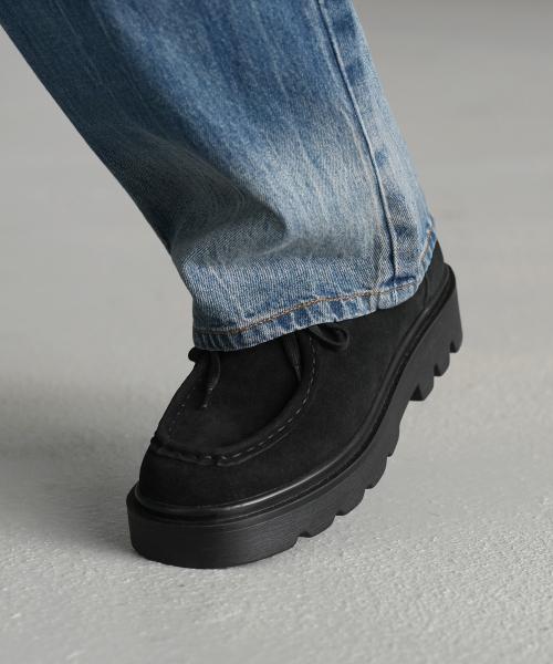 [미누의코디 x 식스핏] BOLD CHUNKY WALLABEE-BLACK