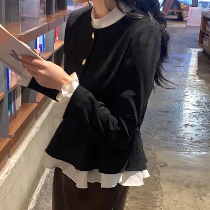 마티니 프릴 블라우스