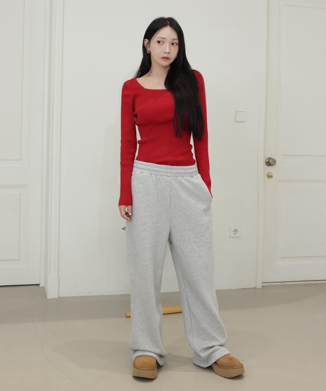 스파오 [앨리스펑크PICK💖] 2-WAY 양기모 와이드 스웨트팬츠_SPMTF4TG41