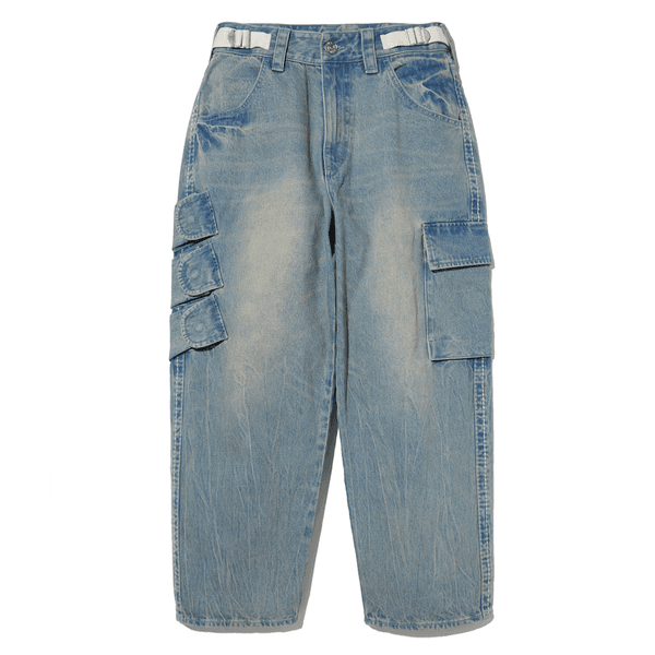 BULLET POCKET DENIM PANTS (LIGHT INDIGO)
