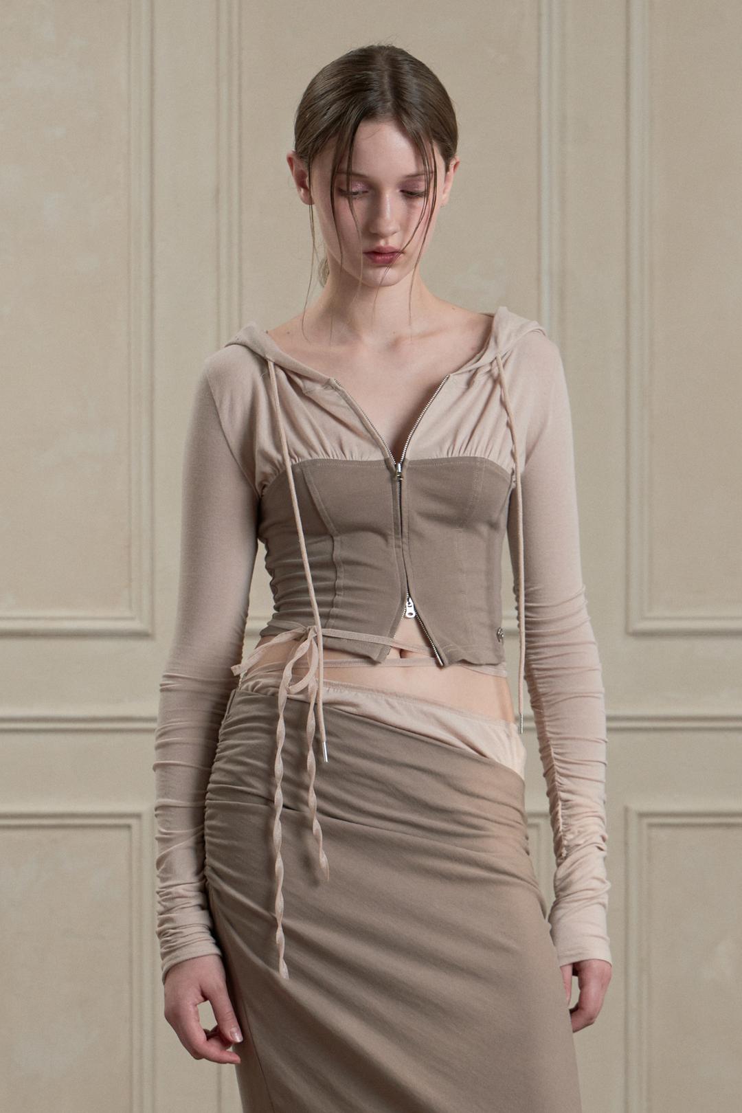 NYMPH HOODIE beige brown