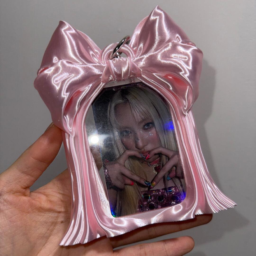 ［推し活グッズ］3Dプリント トレーディングカード用フレーム【SYZAES】 - ピンク