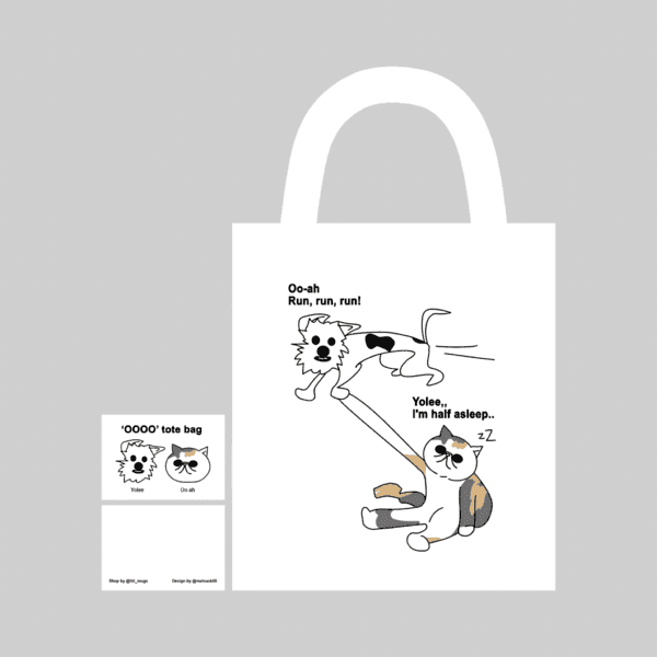 ‘OOOO’ tote bag