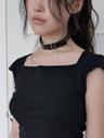 베이비랩 stud leather choker