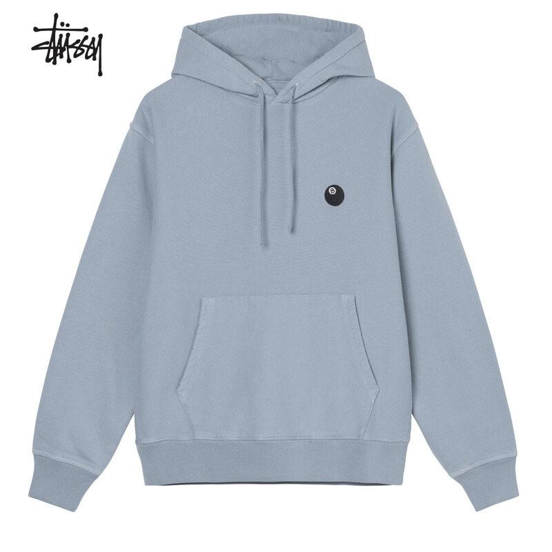스투시 8 BALL 엠브로이더드 후드 후디 슬레이트 미공홈