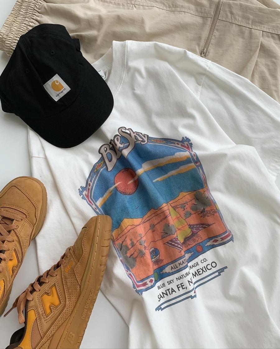 lg blue sky vntg t-shirts