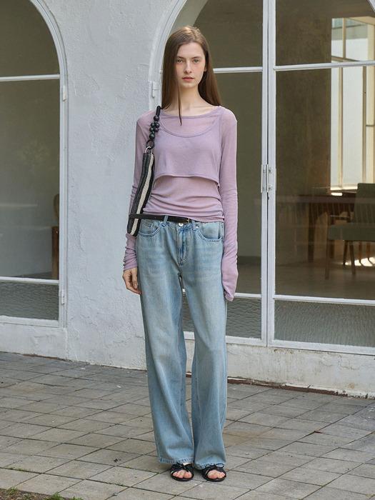 LUDA VINTAGE WASHING DENIM PANTS