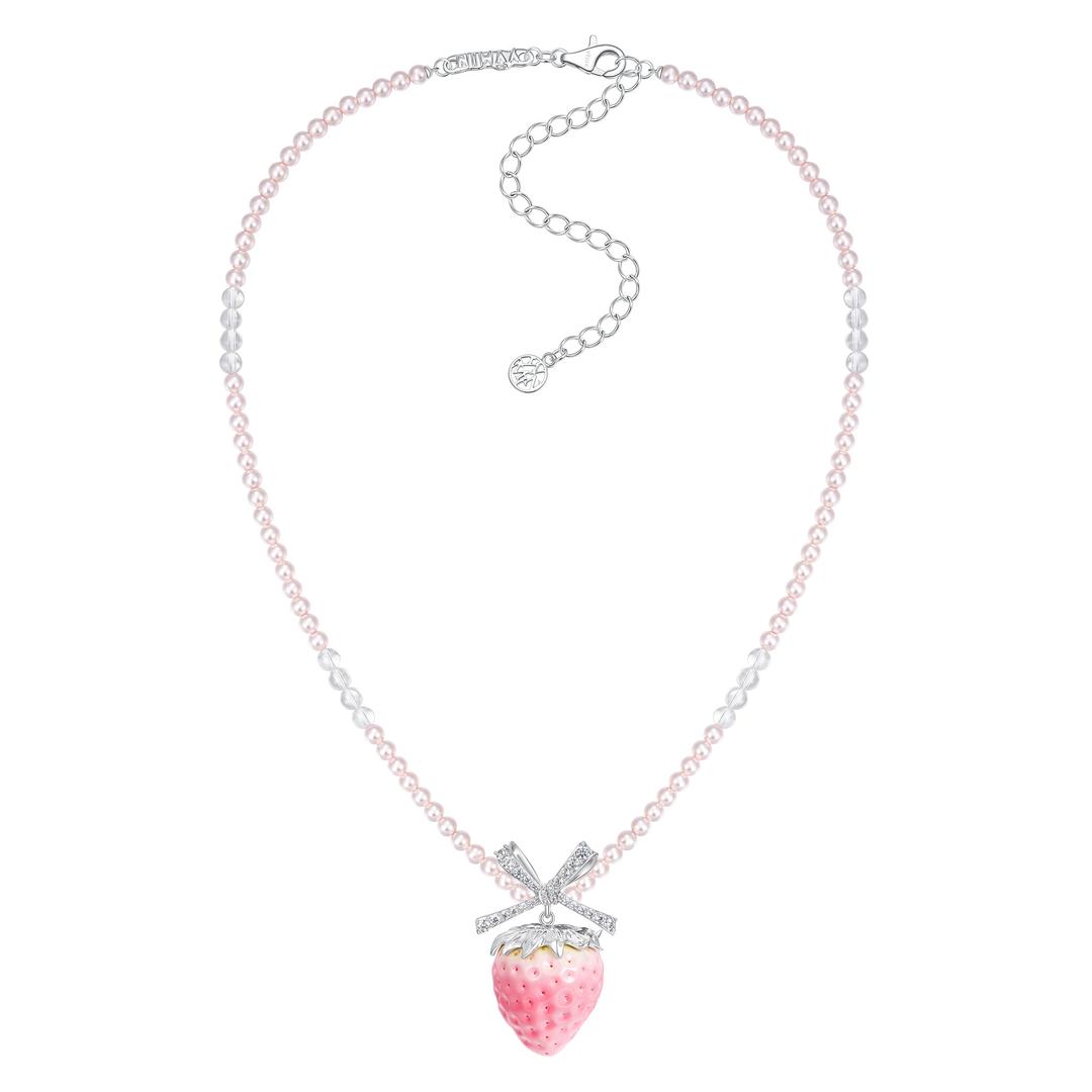 Paradise / Strawberry Pearl Necklace
