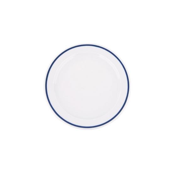 폴바살 이사바 원형접시 미니 16cm 코발트블루라인 도자기식기 홈카페 디저트 케이크