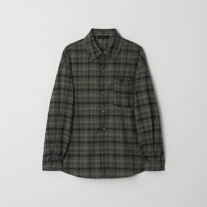JN336 Small Tartan Check Shirt - KHAKI
