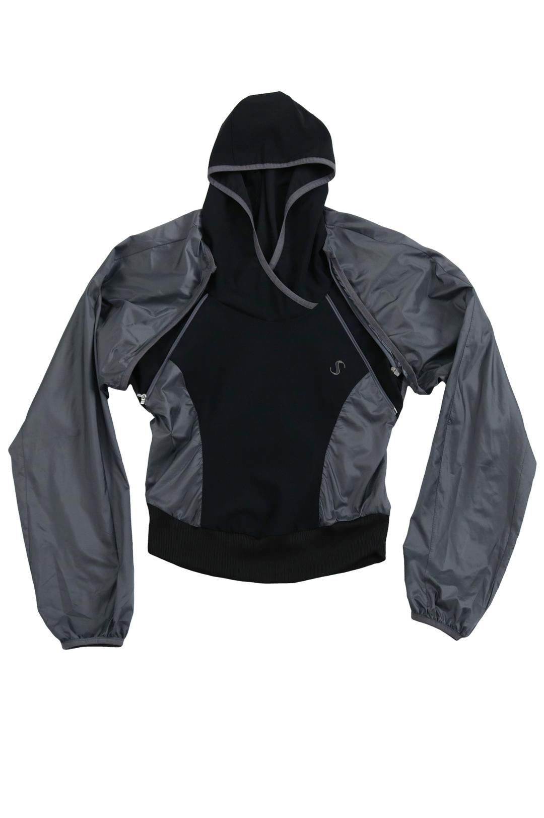 (2/21 Restock, 순차배송) 2-way Hoodie Bolero / Black