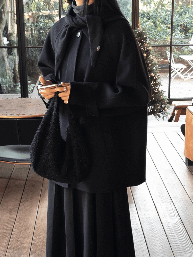 A라인 하프 코트