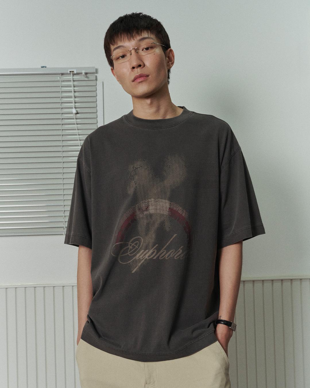 EUPHORIA HORSE T-SHIRTS _ CHARCOAL