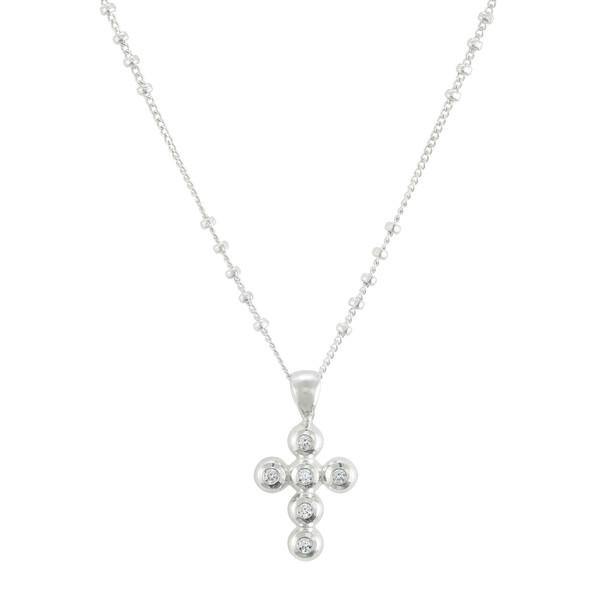 PICO CROSS NECKLACE SILVER SMALL