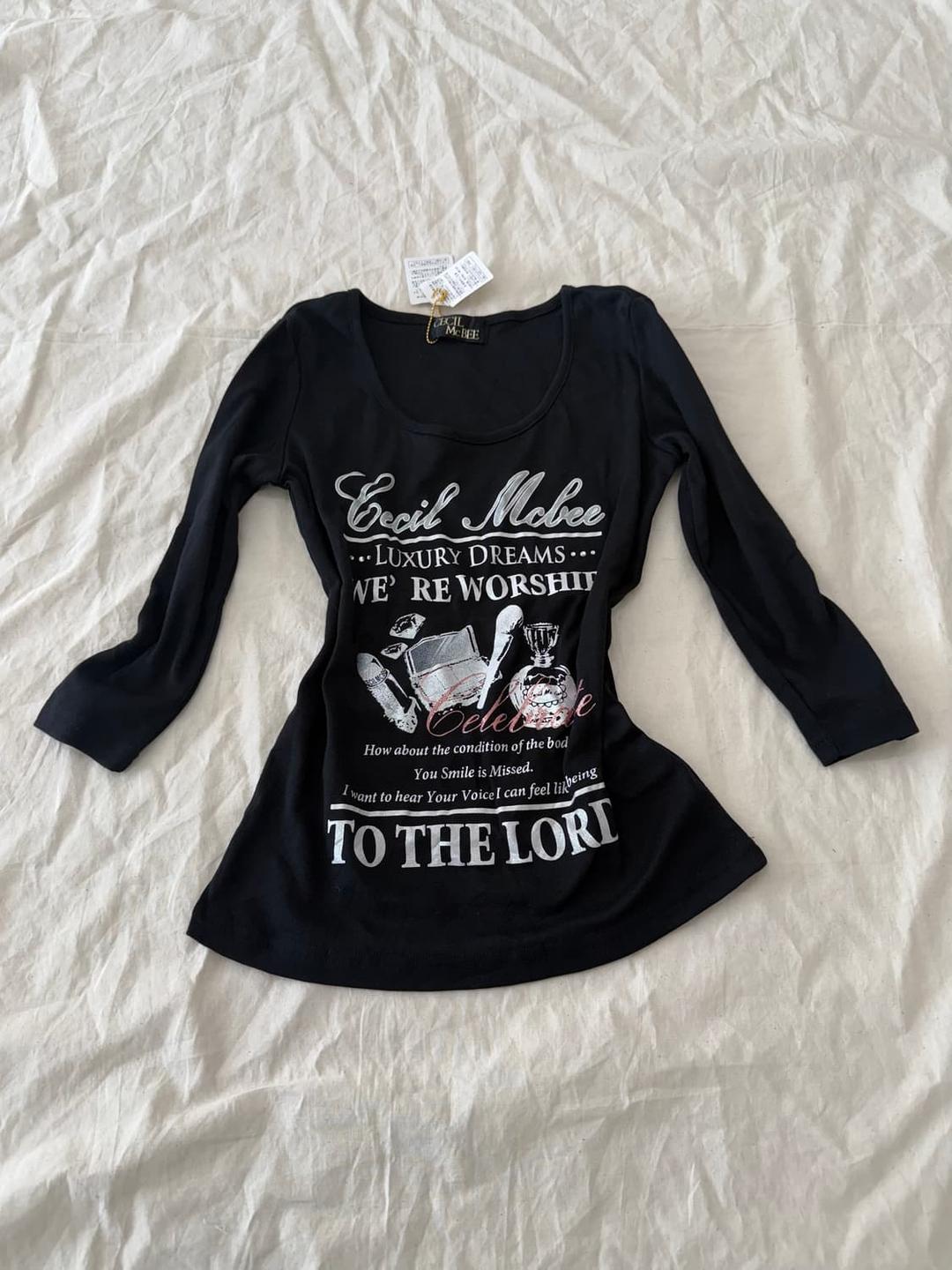 세실맥비 갸루펑크 7부 딱붙 탑 | 후루츠패밀리