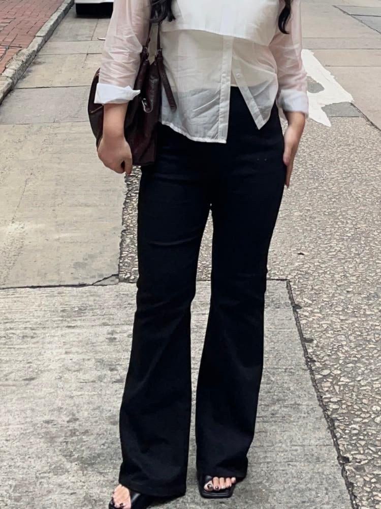 330 숏/롱 [S-2XL] 미친스판 개말라핏 레전드 착시핏 블랙 부츠컷 팬츠