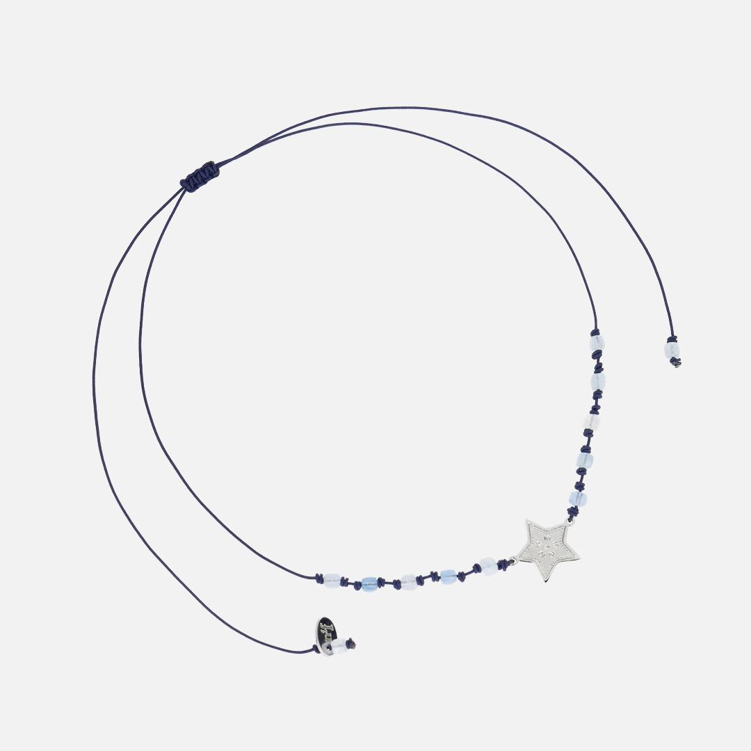 star parts necklace-silver