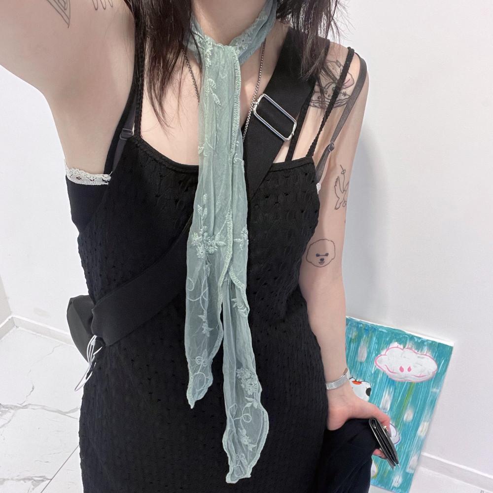 Spring flower lace scarf (3color)