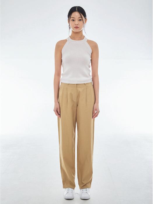 Ribbon Halter Knit - Baby Pink