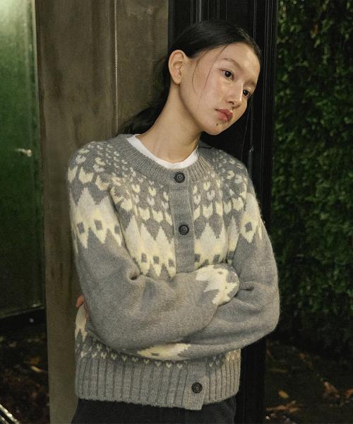 Nordic Classic Wool Cardigan_GREY