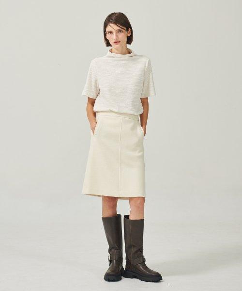A Line Midi Skirt Ivory