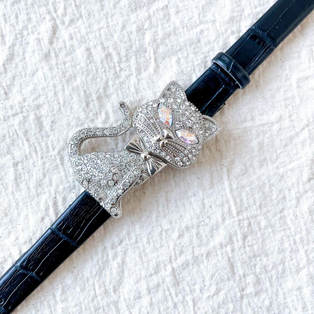 [Avon] Cat flip top watch
