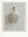 PEARL RIBBON ORNAMENT IVORY
