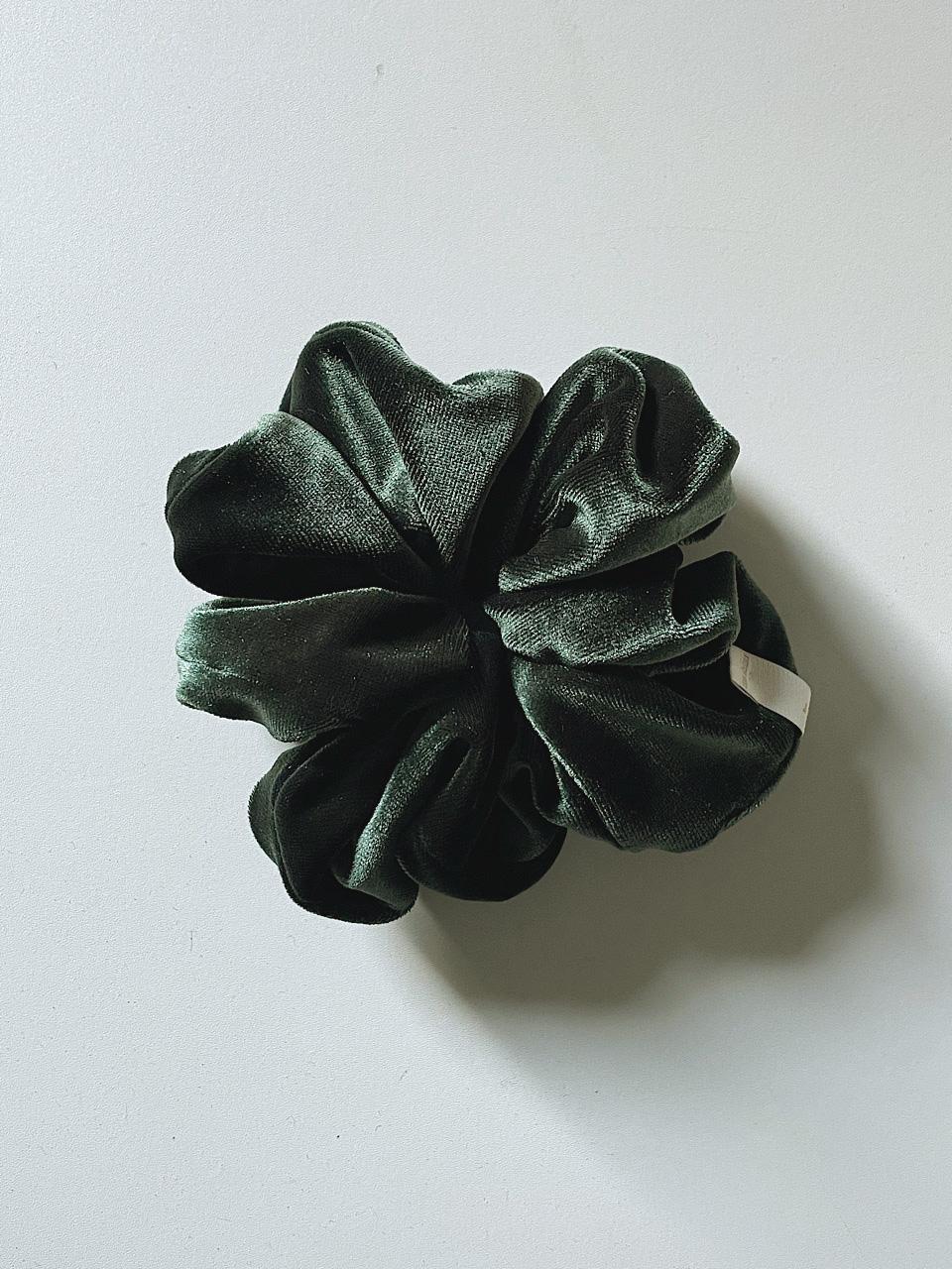 Vintage Velvet Volume Scrunchies [DeepGreen] 리뉴얼ver.