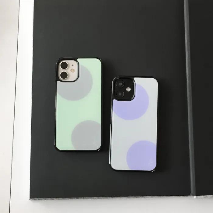 [무광 글라스 범퍼 케이스/+맥세이프] Milky Bubble (2colors)