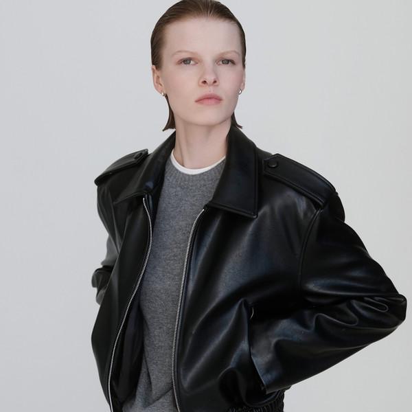 [same day delivery] Faux Leather JK