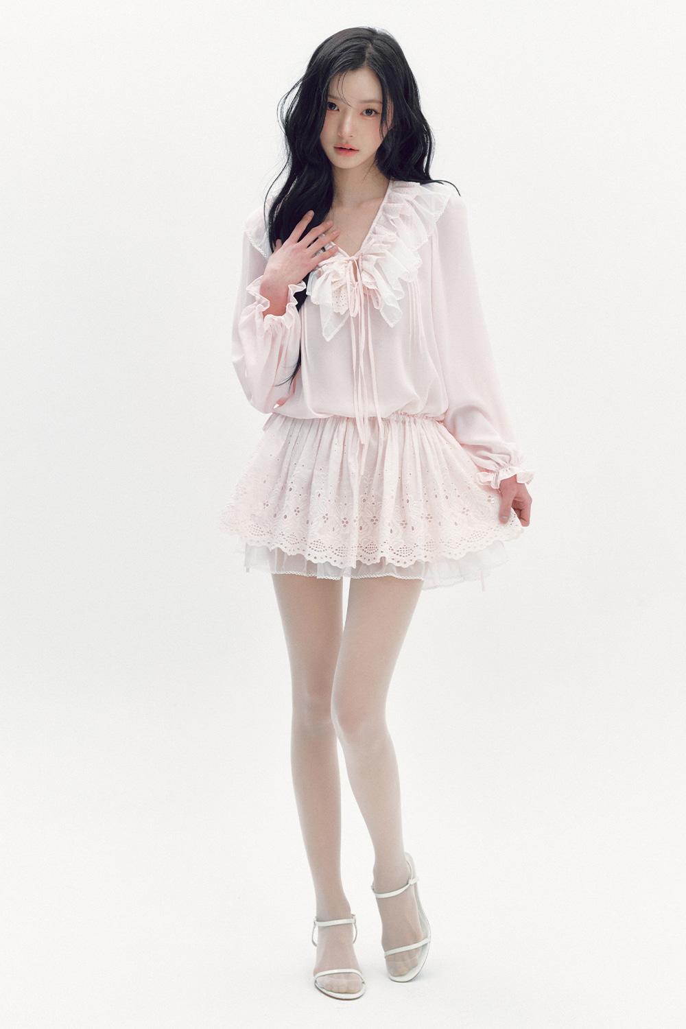 [RE-STOCK] [4월 28일 순차배송][Exclusive]PETAL BLOOM SCALLOP DRESS_TT6S602LP