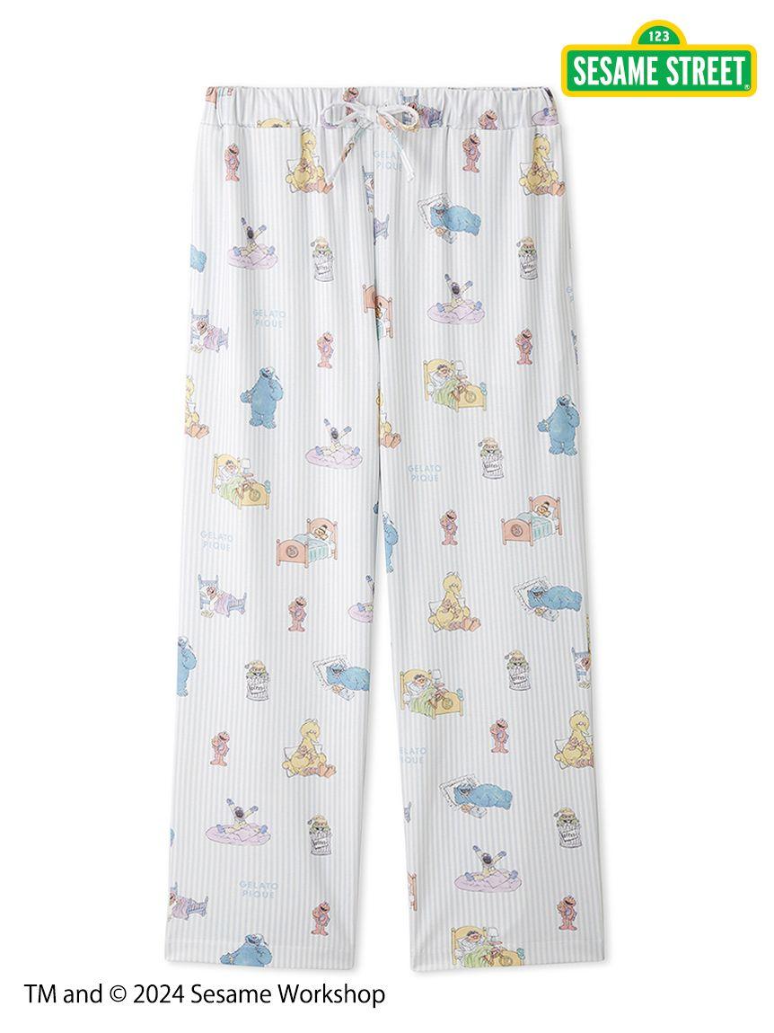 【SESAME STREET】MEN'S All-Over Print Long Pants - M / BLUE