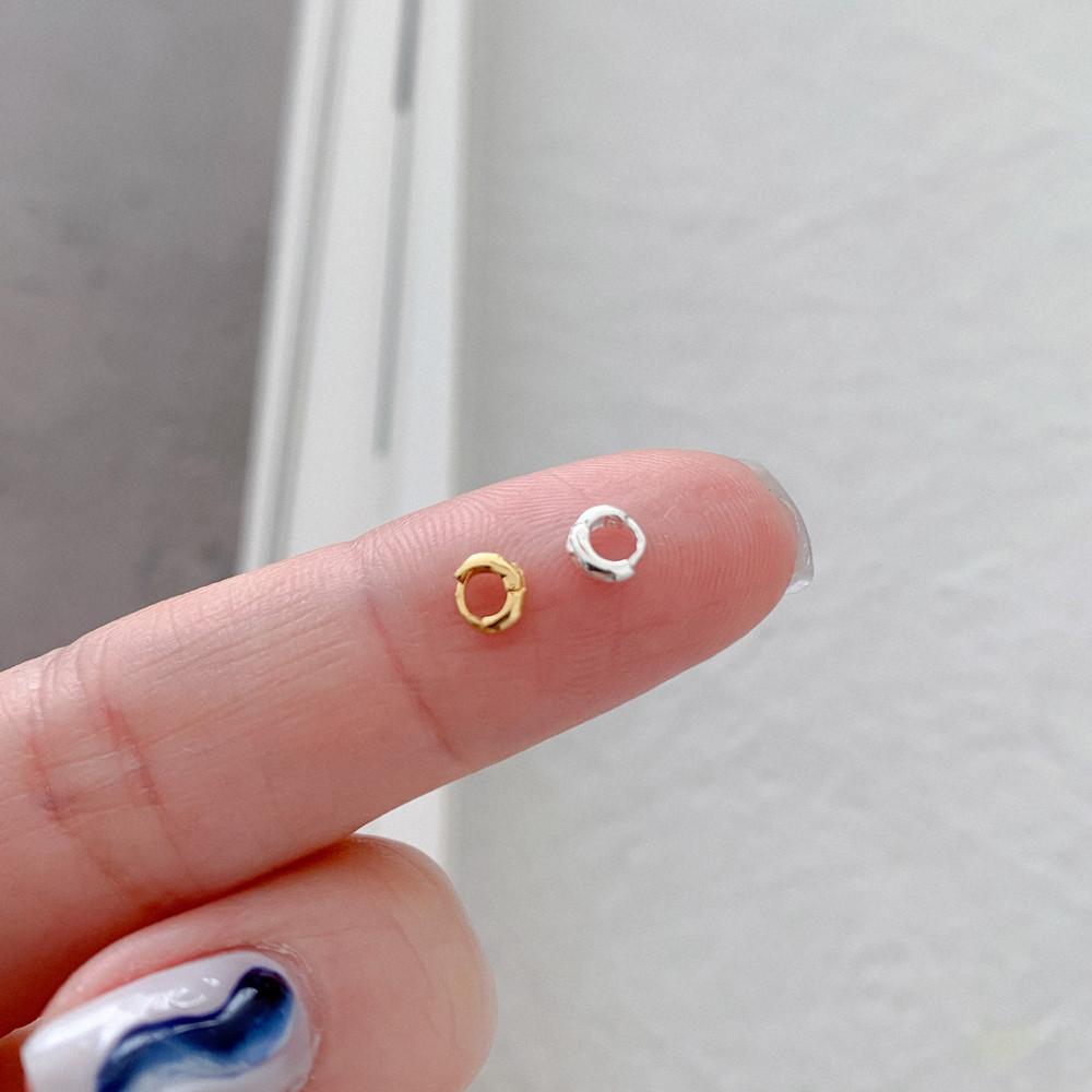 실버925 골드 귓바퀴 초미니 원터치 은 이어링 귀걸이 / 낱개