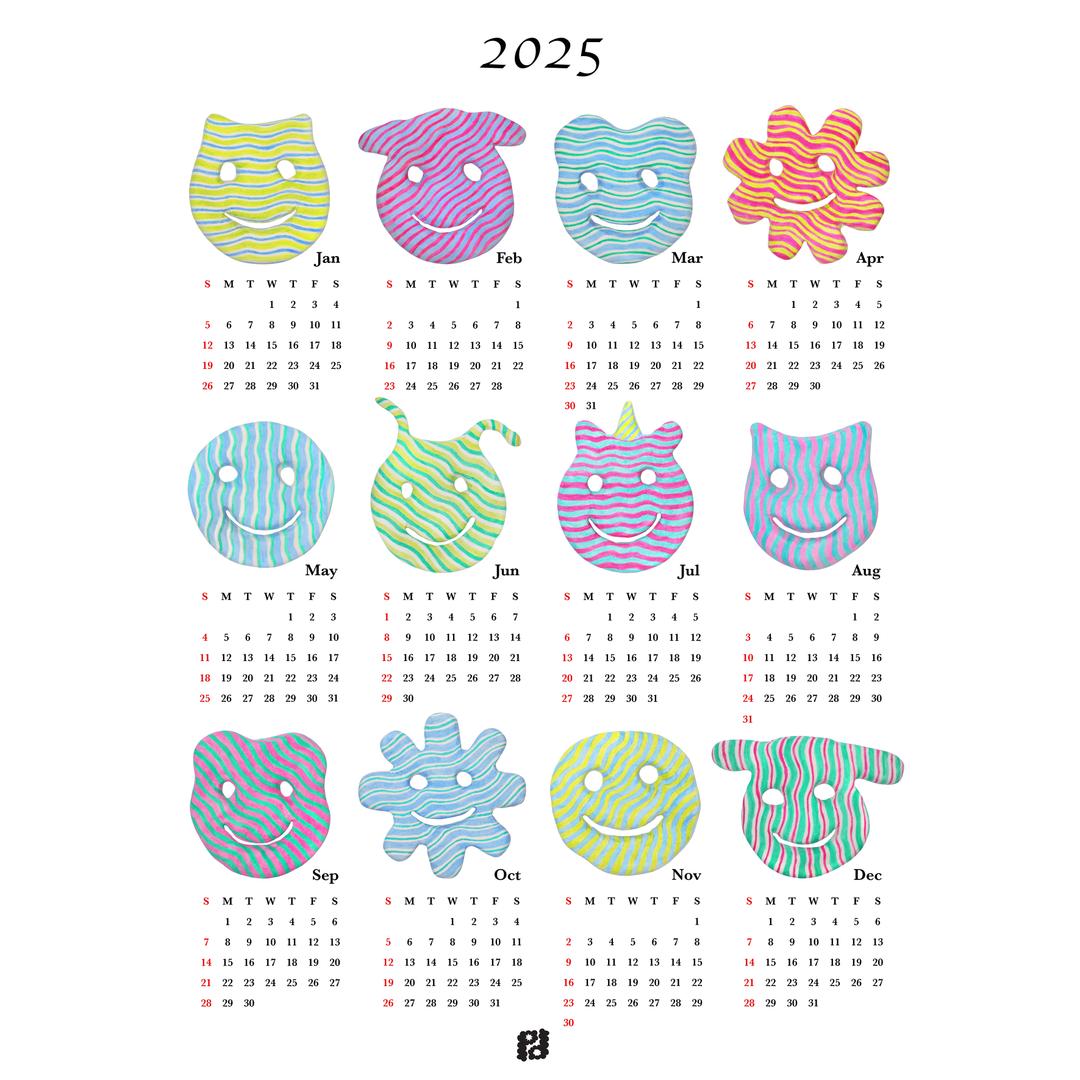 2025 calender poster (canvas)