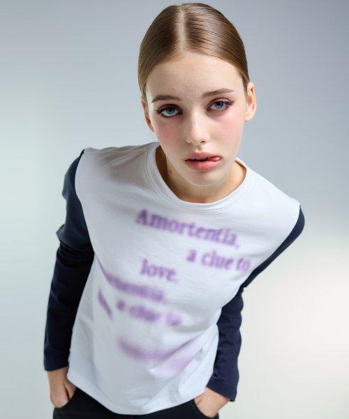 AM RAGLAN LONG SLEEVE(WHITE)