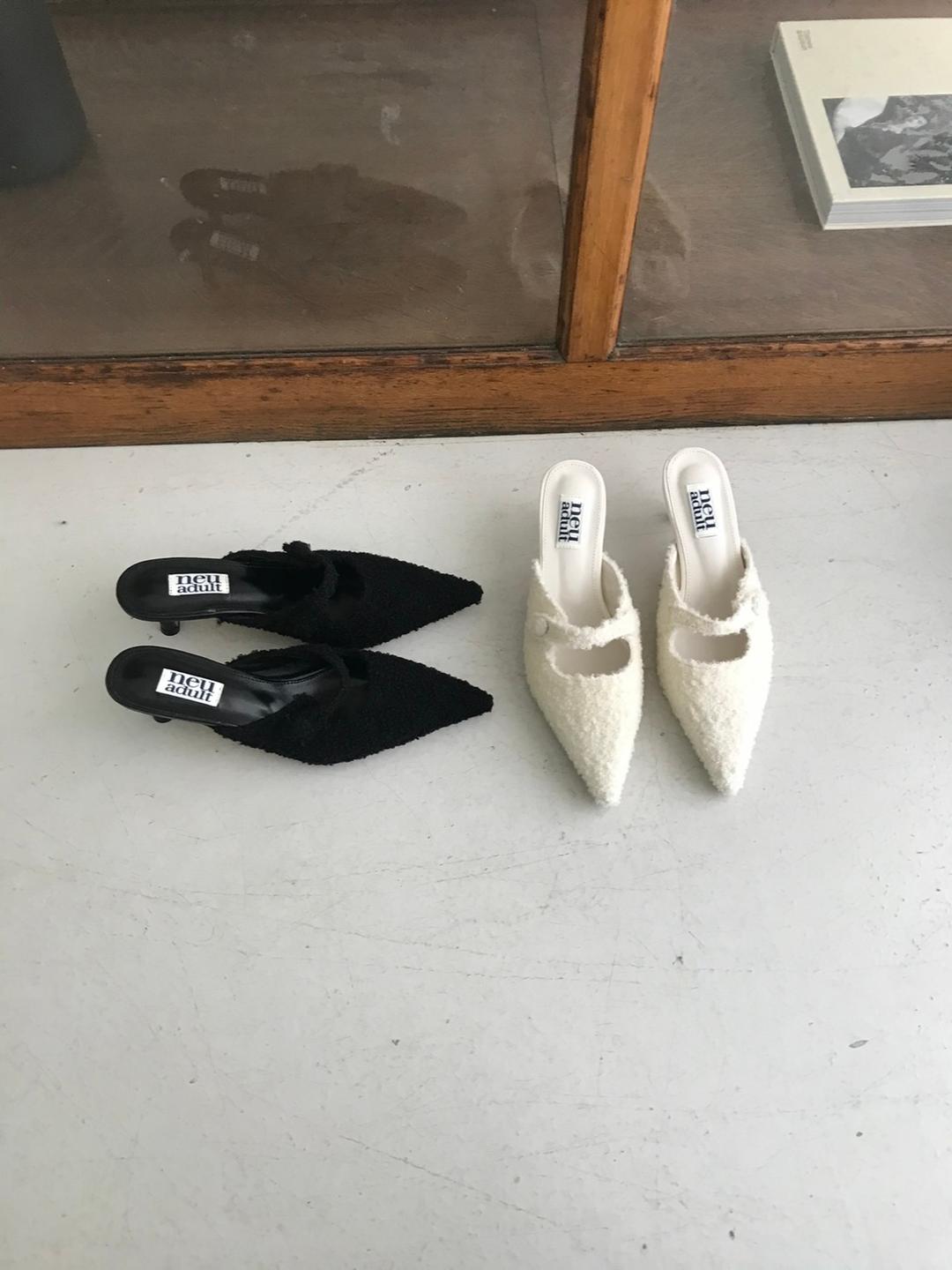 fluffy mule ( 2 colors )