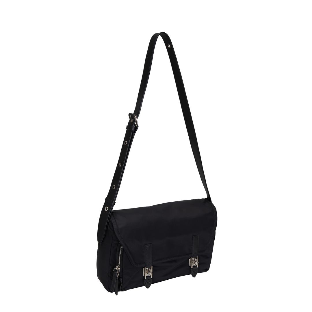Hey Double Pocket Shoulder S (헤이 더블 포켓 숄더 스몰) Black