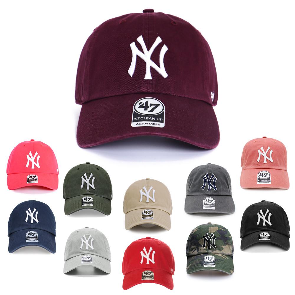 47브랜드 MLB 뉴욕양키스 로고 클린업 볼캡 모자