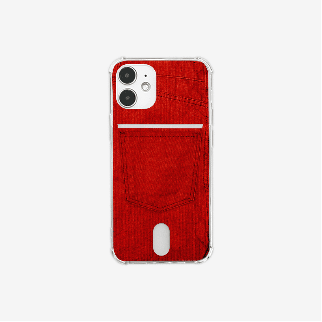 [LIMITED]Pocket phone case - Red jeans