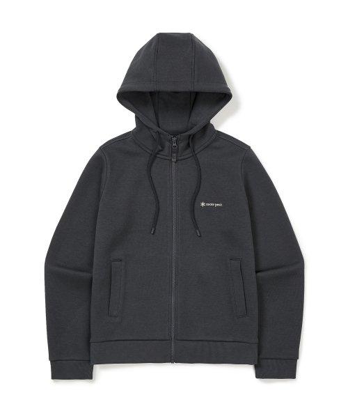 S23SWFFJ31 에보 우먼스 크롭 후드 집업 Charcoal Navy