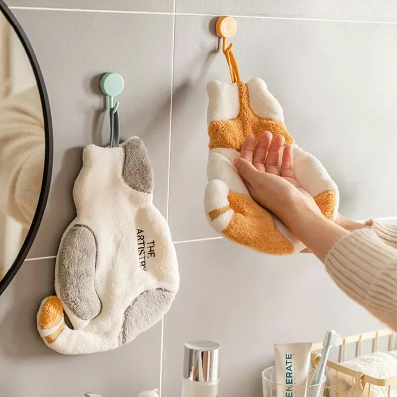 Cute Cat Hand Towel For Child Super Absorbent Microfiber Kitchen Towel High-efficiency Tableware Cleaning Towel Kitchen Tools Ne