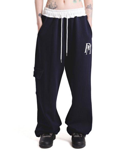 피스메이커(PIECE MAKER)  OFFICIAL CARGO SWEAT PANTS (NAVY) - 사이즈 & 후기 | 무신사
